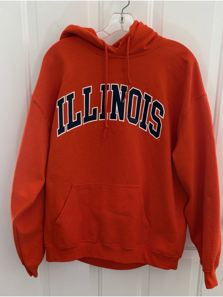 U Of I Orange Hooded Sweatshirt